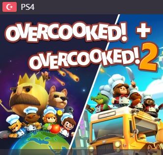 Overcooked! + Overcooked! 2 PS4 (TR)